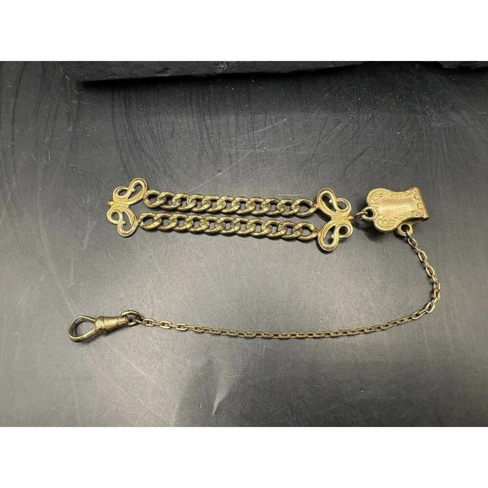 Antique WHB & Co Gold Filled  Watch Chain Fob 4” Beautiful!